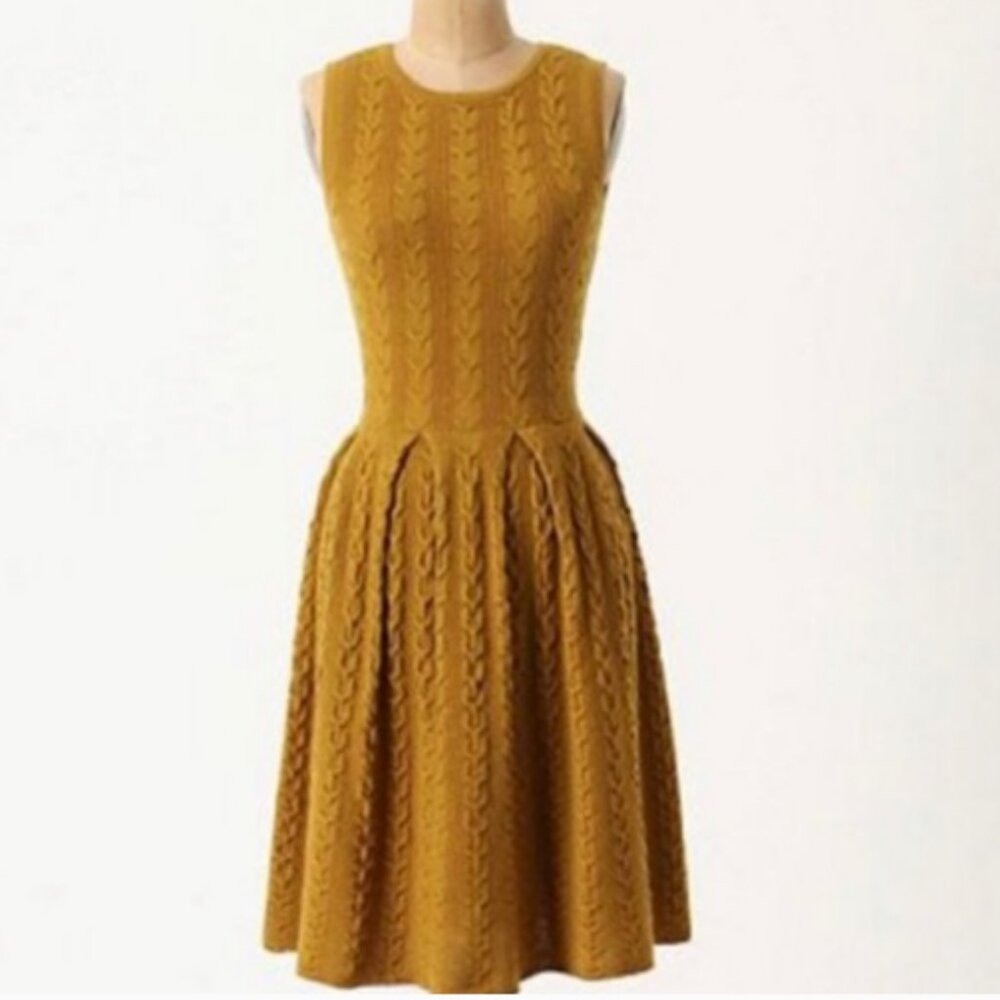 Anthropologie wool knit dress